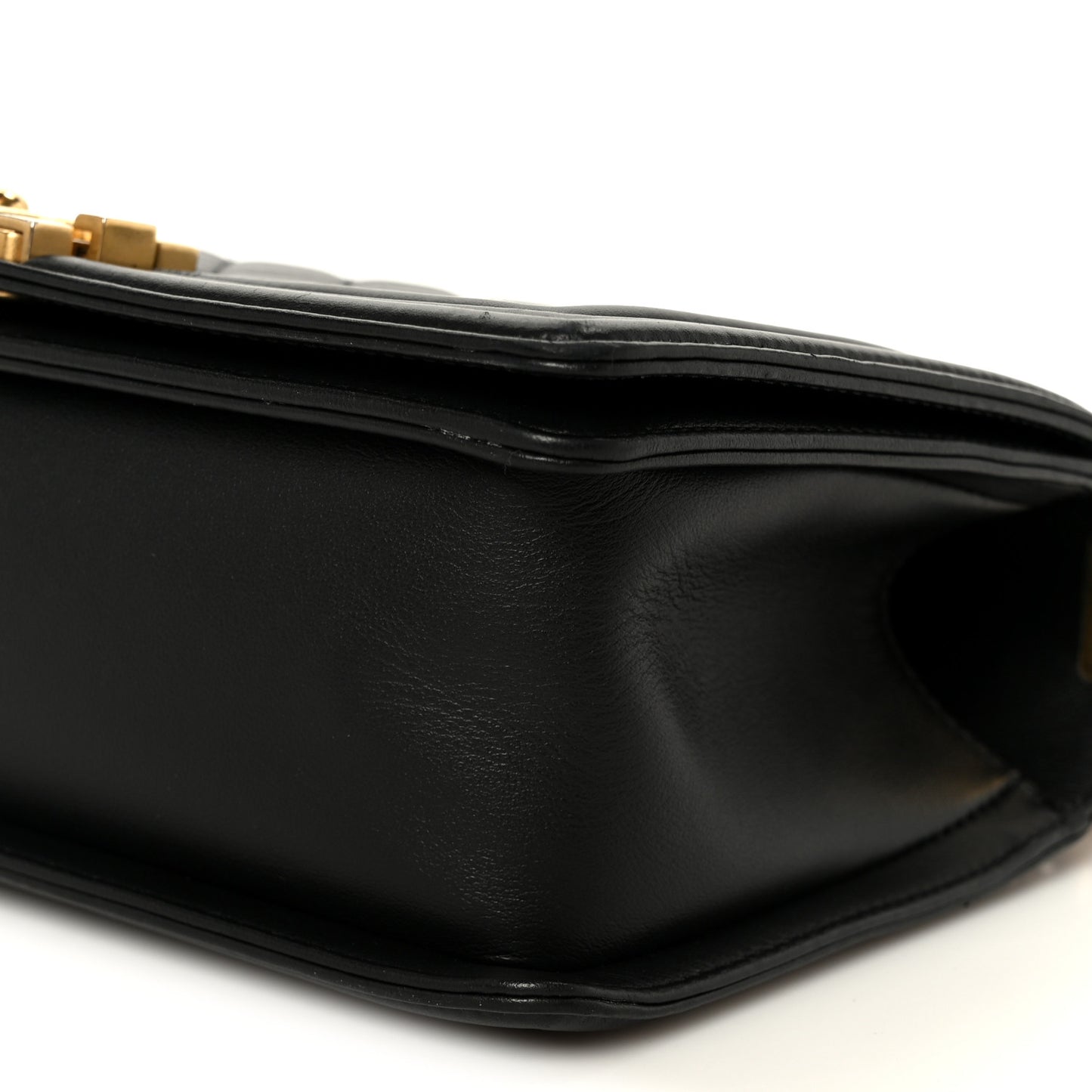 Calfskin Quilted Medium Boy Flap Black