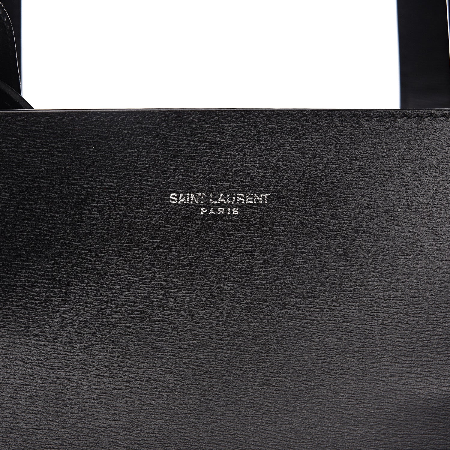 Saint Laurent Calfskin Medium Shopping Tote Black 8 of 8