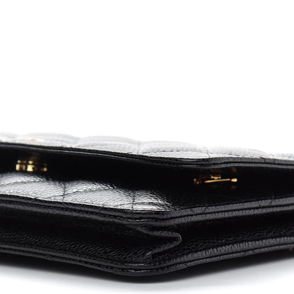 Chanel Caviar Quilted Wallet On Chain WOC Black 10 of 10