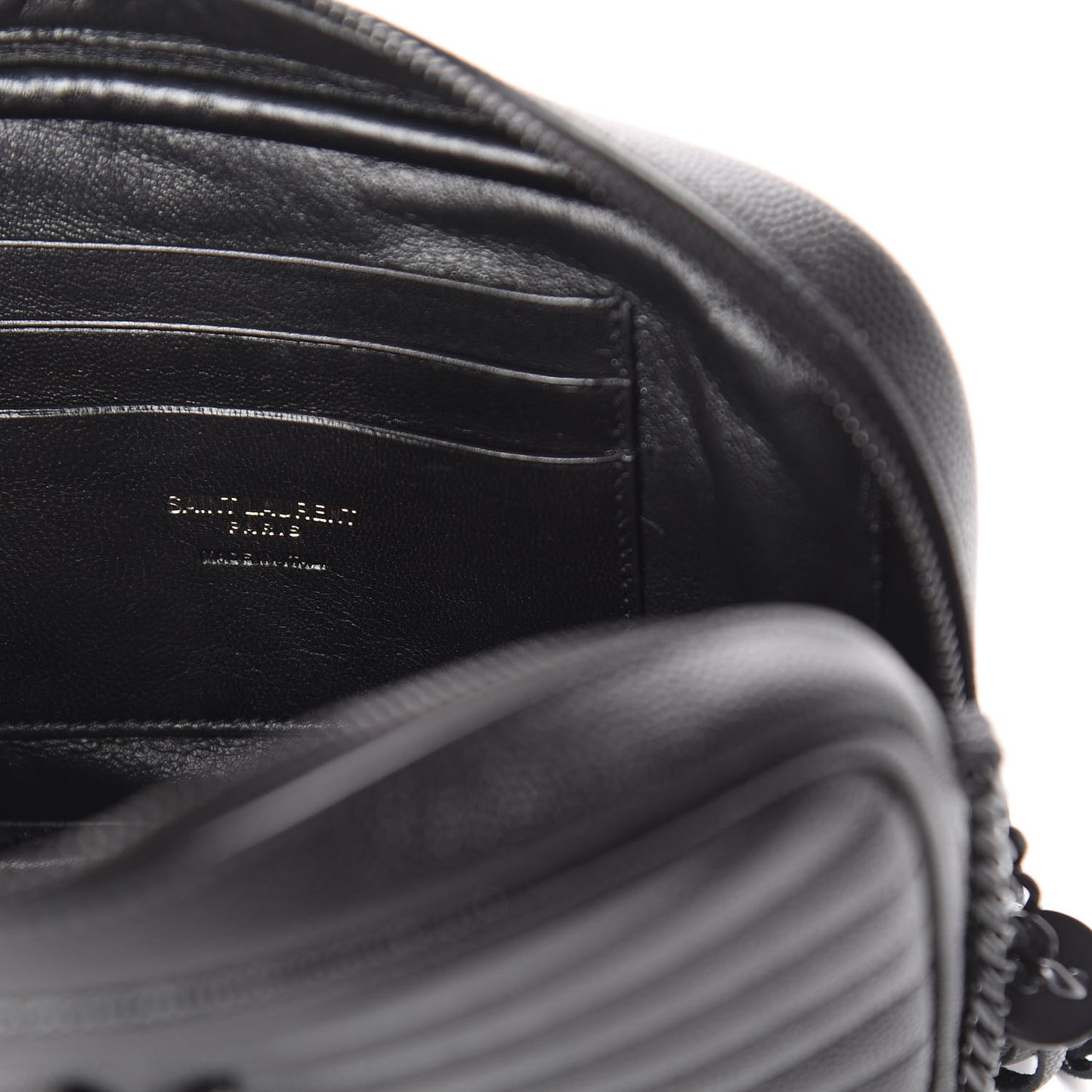 Grain De Poudre Matelasse Monogram Mini Lou Camera Bag Black
