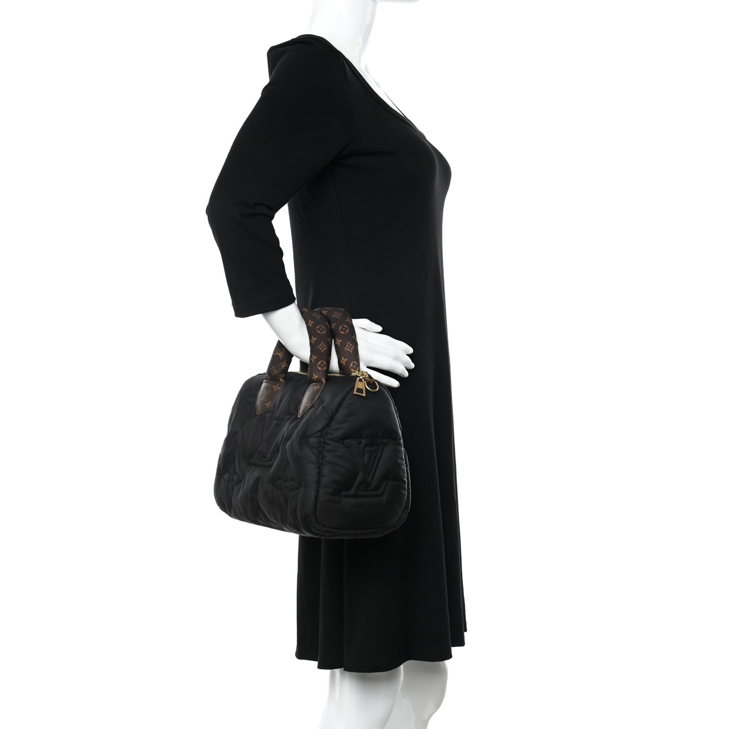 Econyl Mini Monogram Pillow Speedy Bandouliere 25 Black