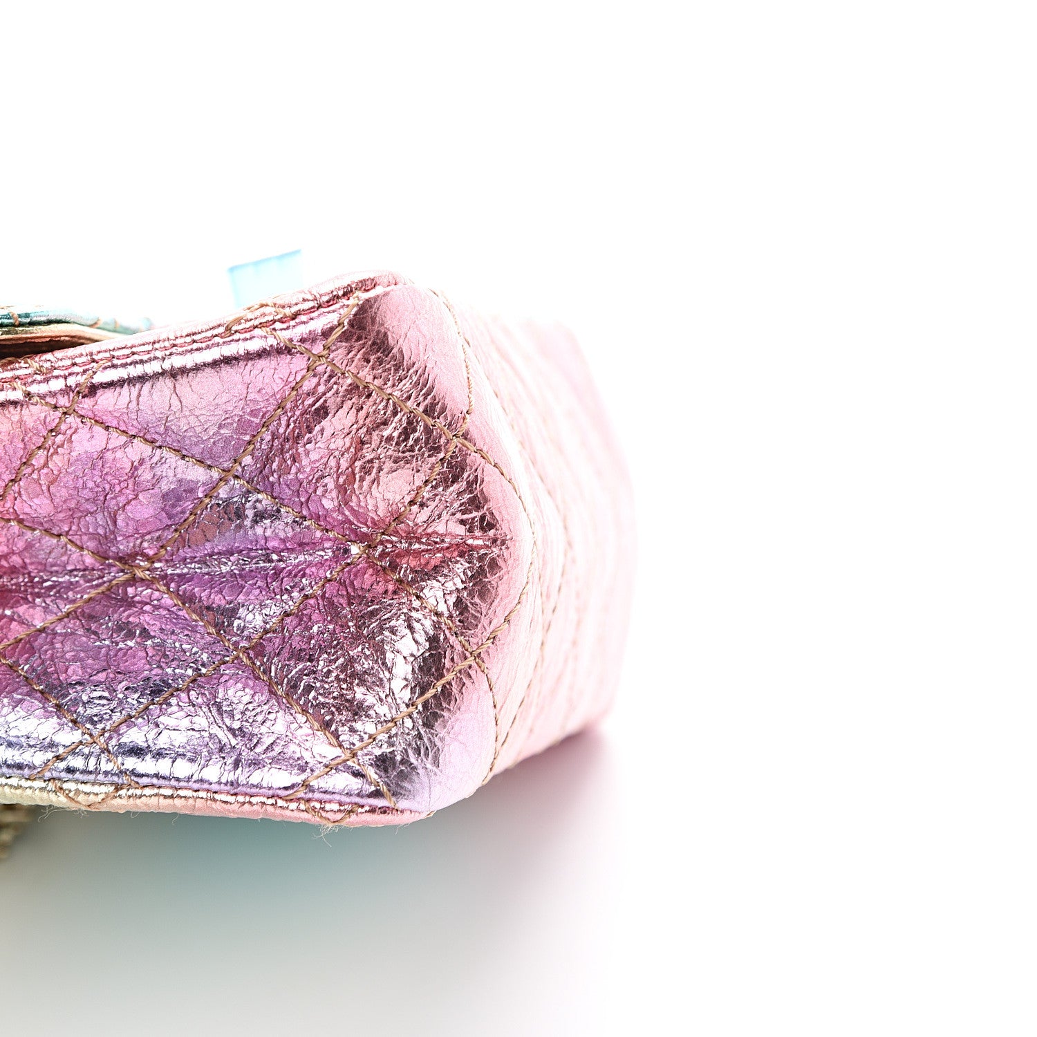 Chanel Metallic Goatskin Quilted Mini 2.55 Reissue Flap Multicolor 7 of 8