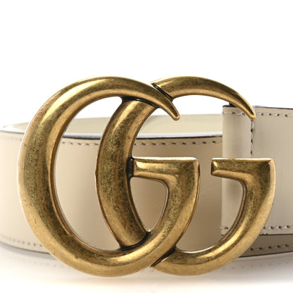 Gucci Calfskin Double G 40mm Belt 90 36 Mystic White 4 of 6