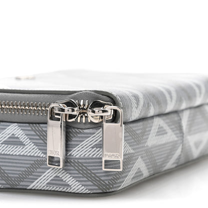 Christian Dior Coated Canvas CD Diamond Messenger Pouch Grey 10 of 12