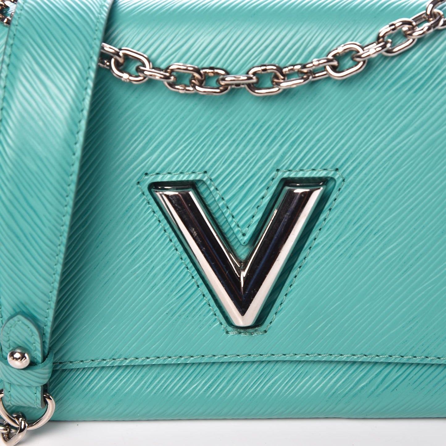 Epi Twist Shoulder Bag PM Turquoise