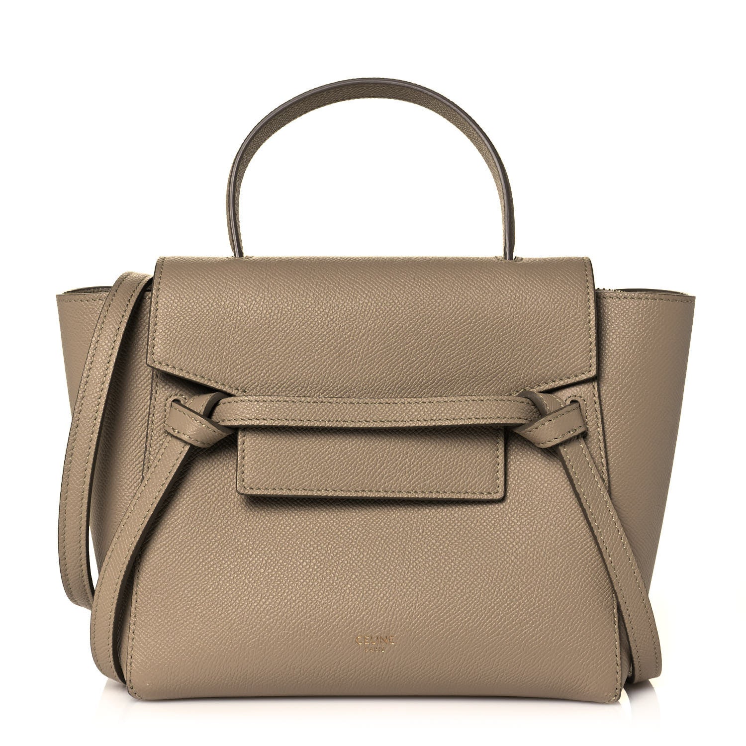 Celine Grained Calfskin Nano Belt Bag Light Taupe 1 of 14
