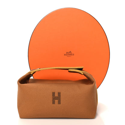 Hermes Canvas Small Bride-A-Brac Pouch Ocre 8 of 8