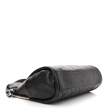 Chanel Lambskin Ultimate Soft Hobo Black 3 of 11