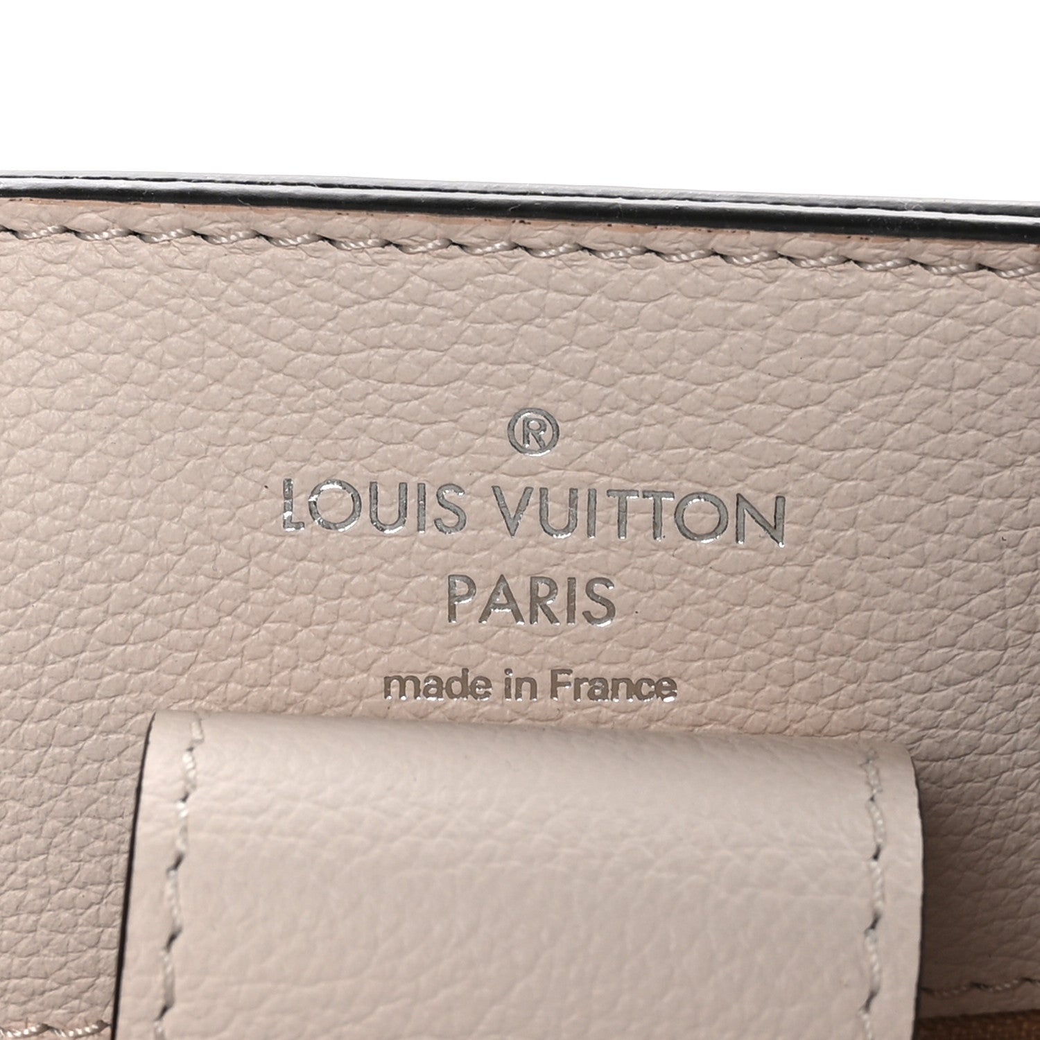 Louis Vuitton Calfskin Lockme Bucket Soie Quartz Calla 6 of 10