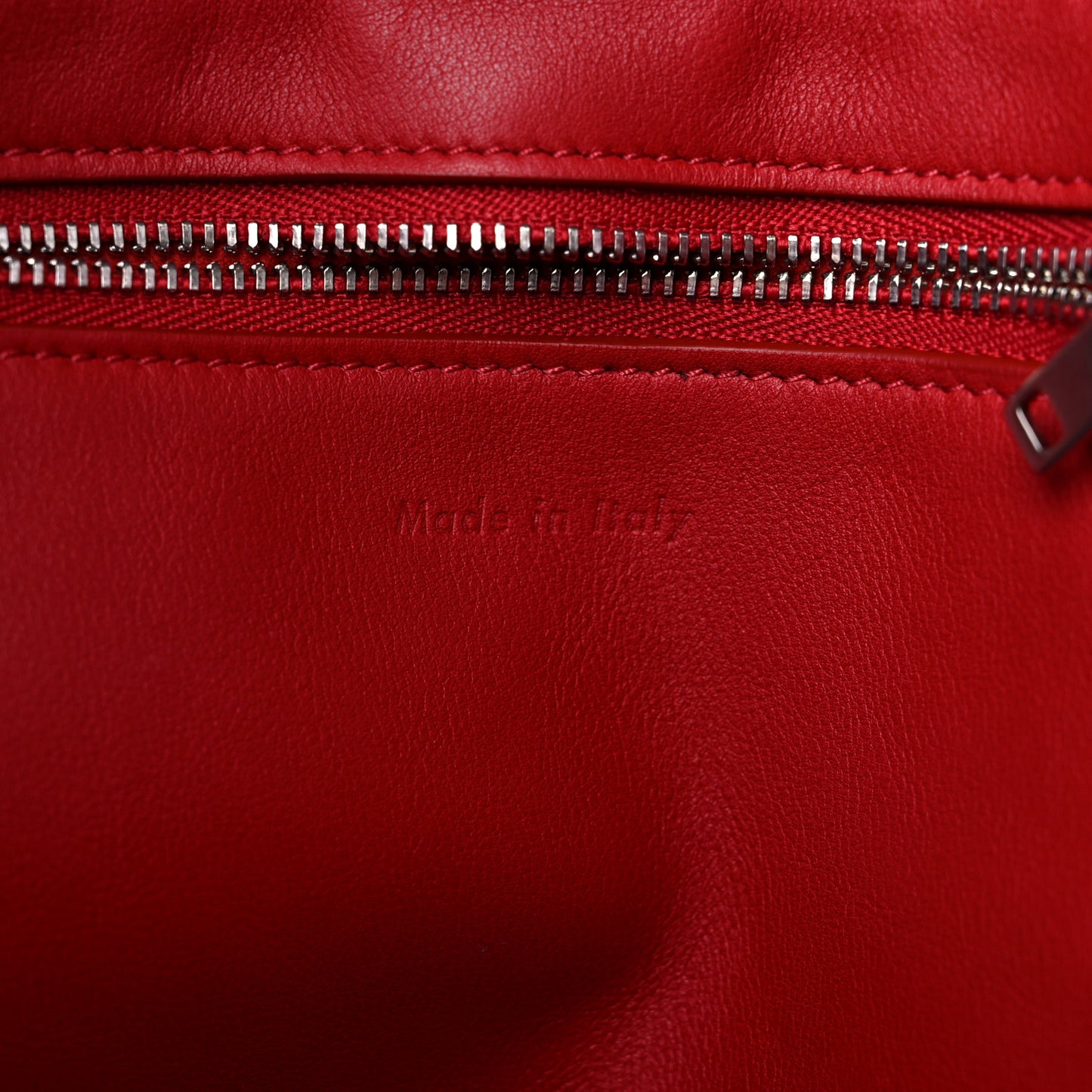 Smooth Calfskin Small Big Bag Red