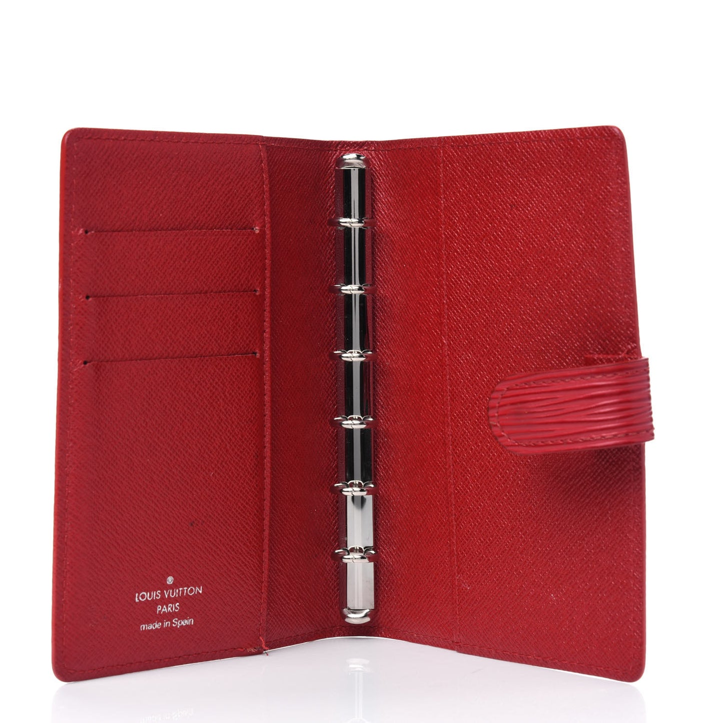 Epi Small Ring Agenda Cover Rouge