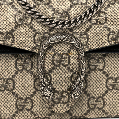 Gucci GG Supreme Monogram Super Mini Dionysus Shoulder Bag Black 7 of 9