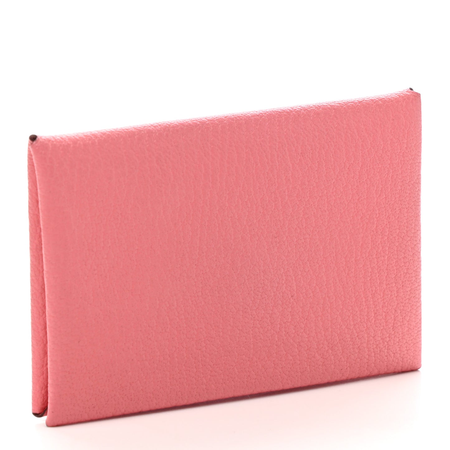 Chevre Mysore Calvi Card Case Rose Ete