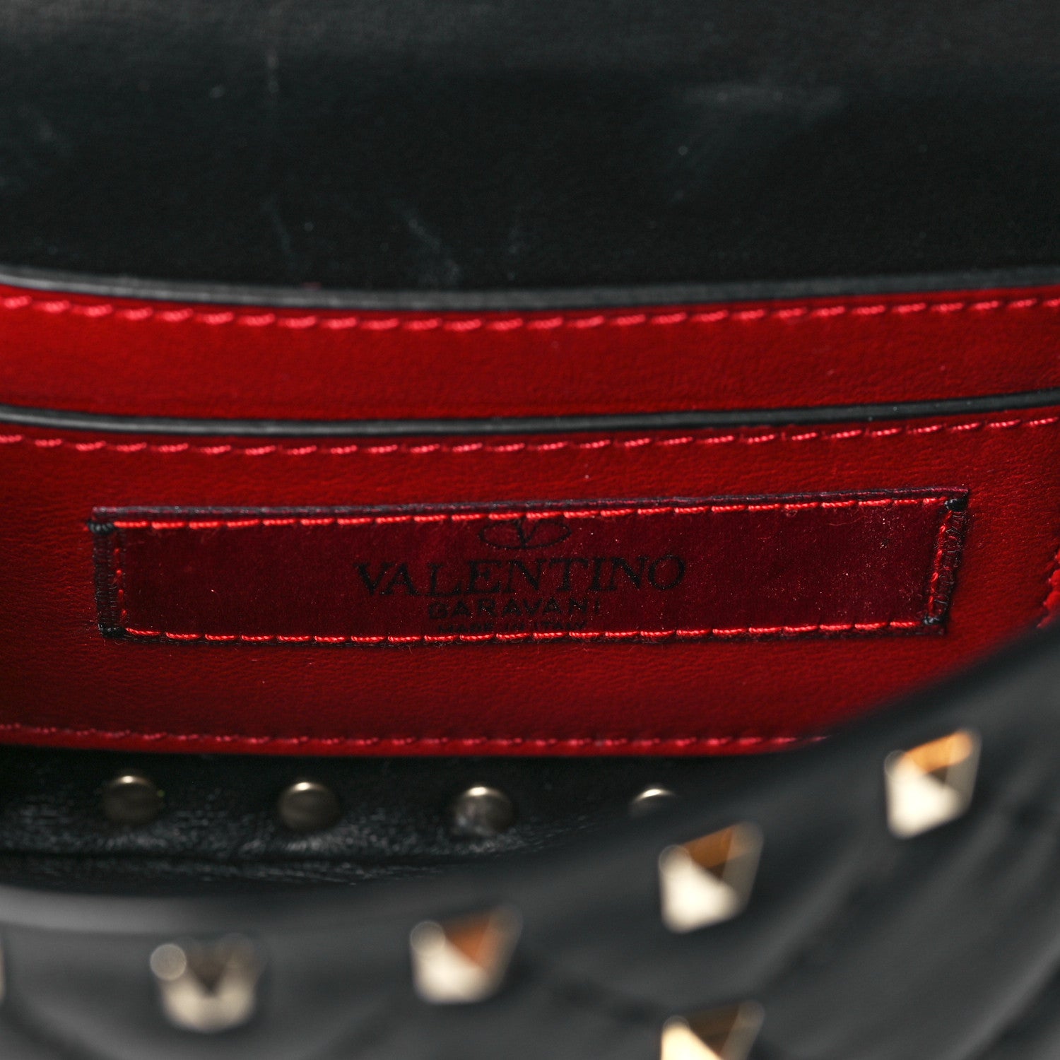 Valentino Garavani Nappa Micro Rockstud Spike Shoulder Bag Black 5 of 8