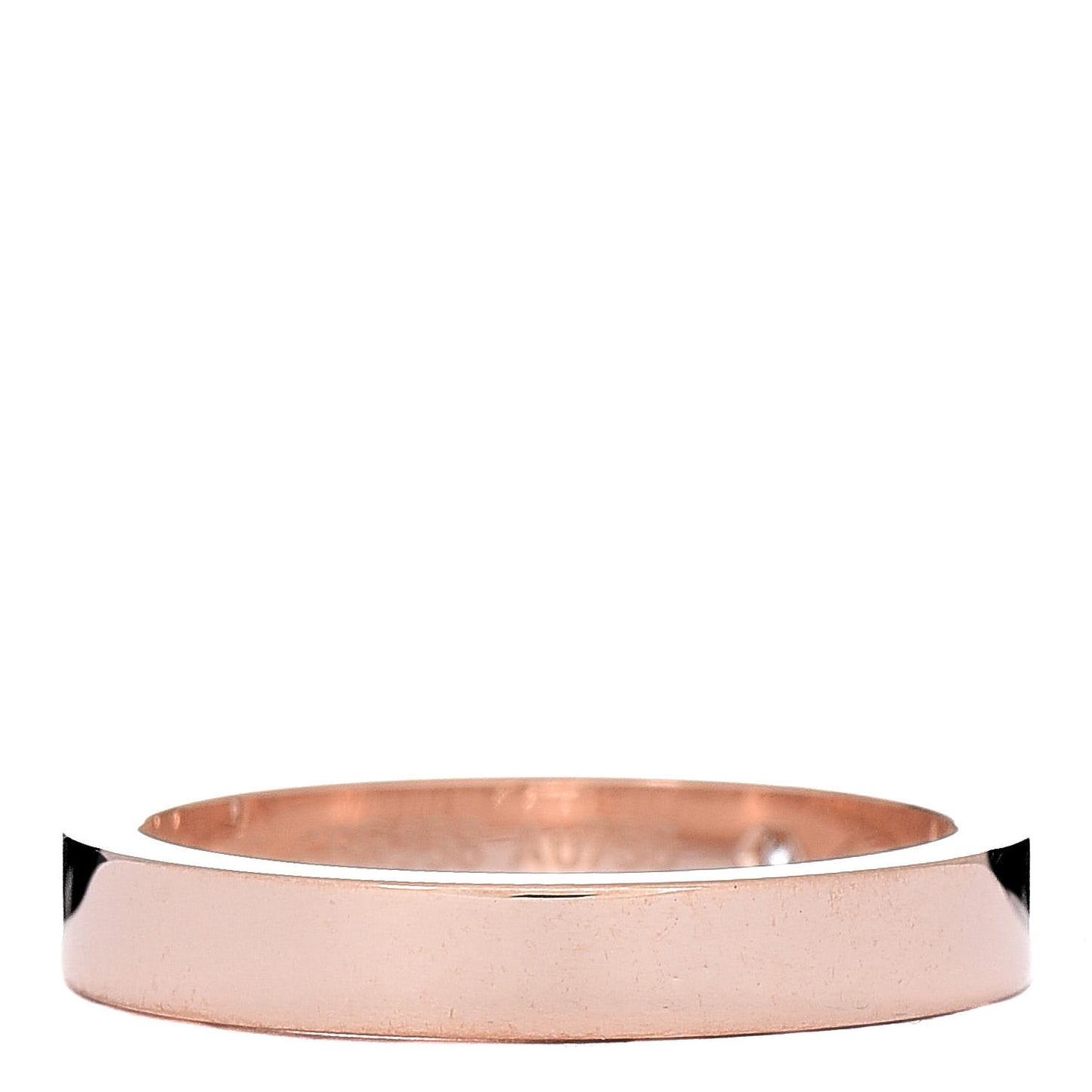 18K Pink Gold Diamond 3mm C De Wedding Band Ring 49 4.75
