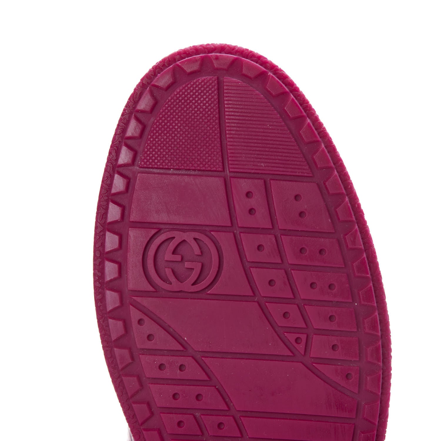 Gucci Soft Patent Womens High Top Sneakers 35.5 Fuchsia 8 of 9