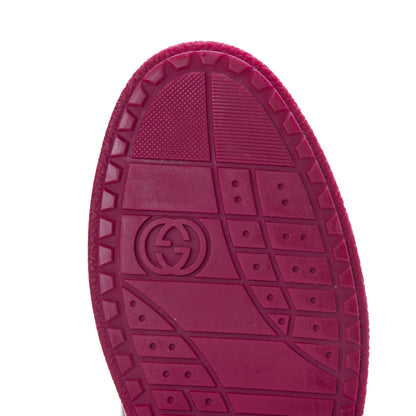 Gucci Soft Patent Womens High Top Sneakers 35.5 Fuchsia 8 of 9