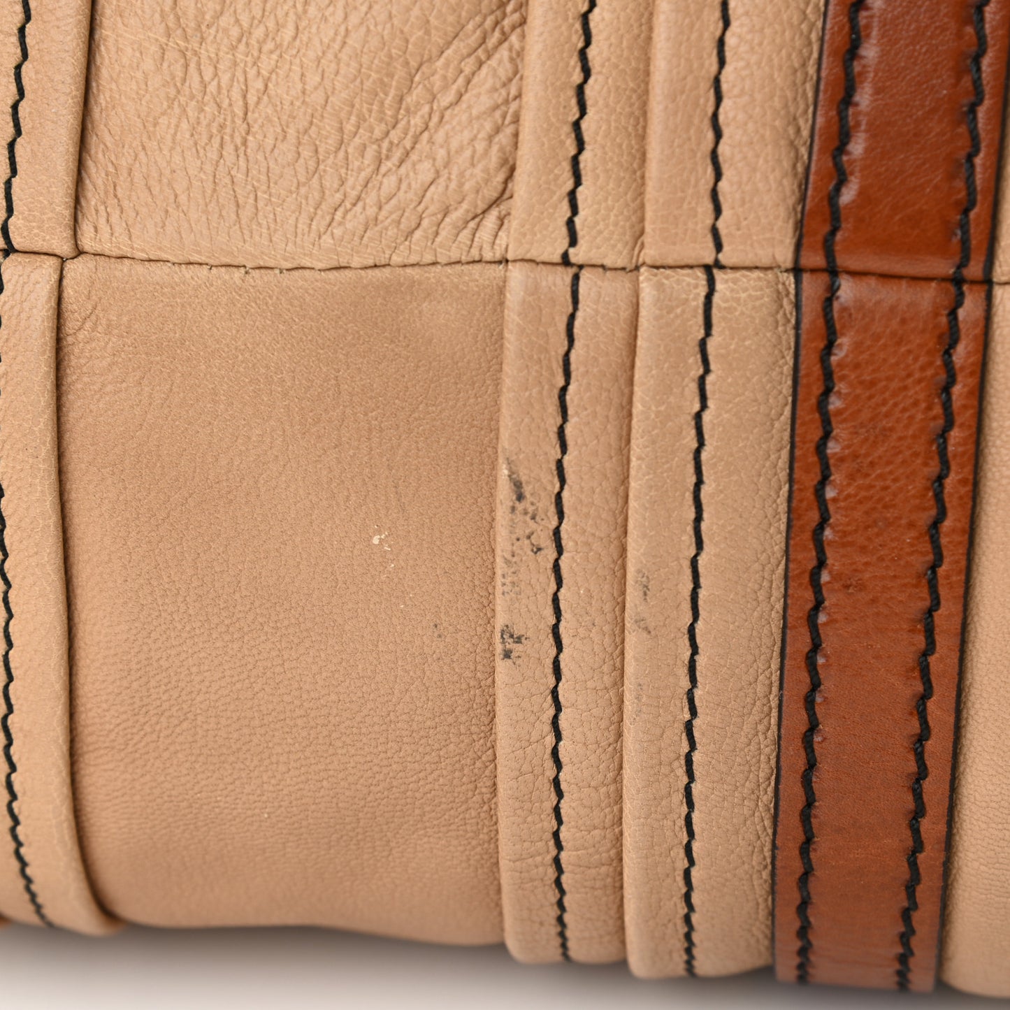 Nappa Bow Tote Beige Camel