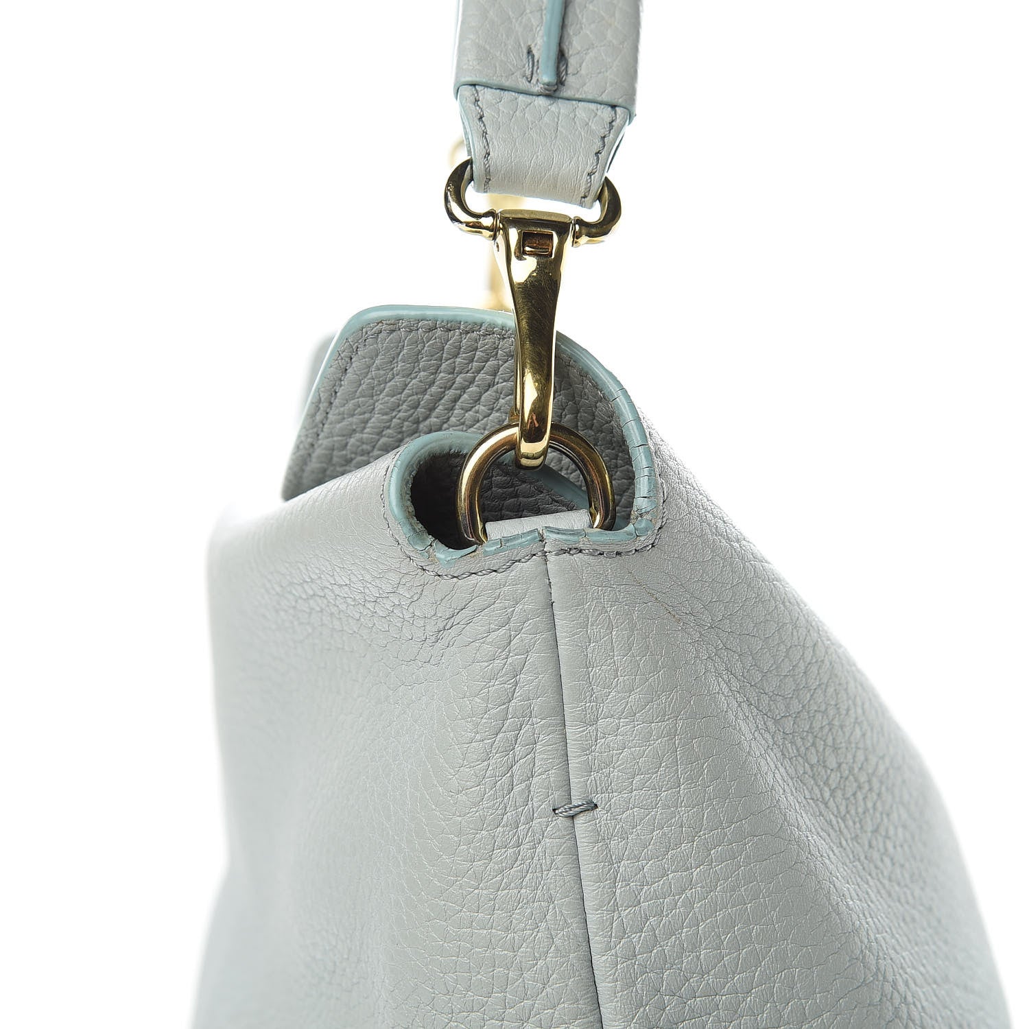 Burberry Grainy Calfskin Medium Cale Hobo Sky Blue 8 of 19