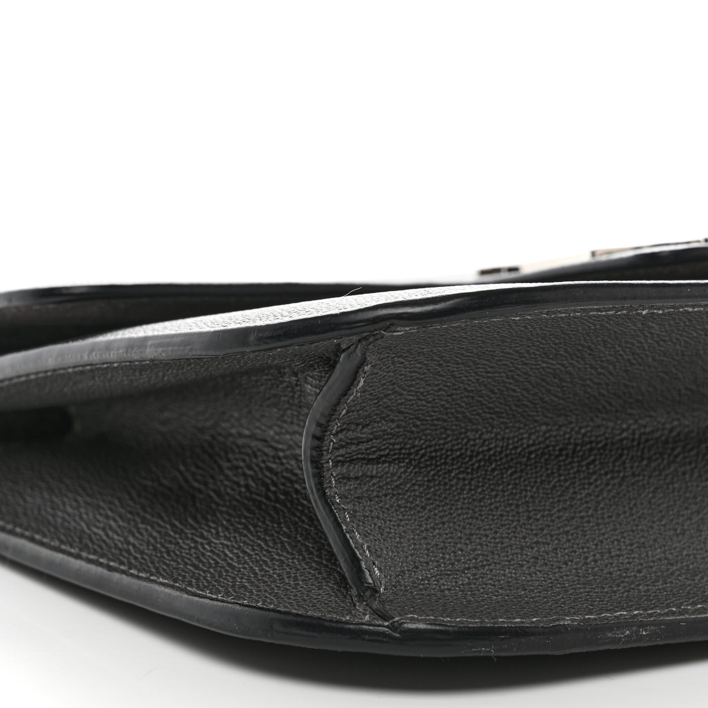 Calfskin Medium Insignia Flap Grey