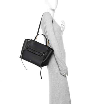 Celine Grained Calfskin Mini Belt Bag Black 2 of 11
