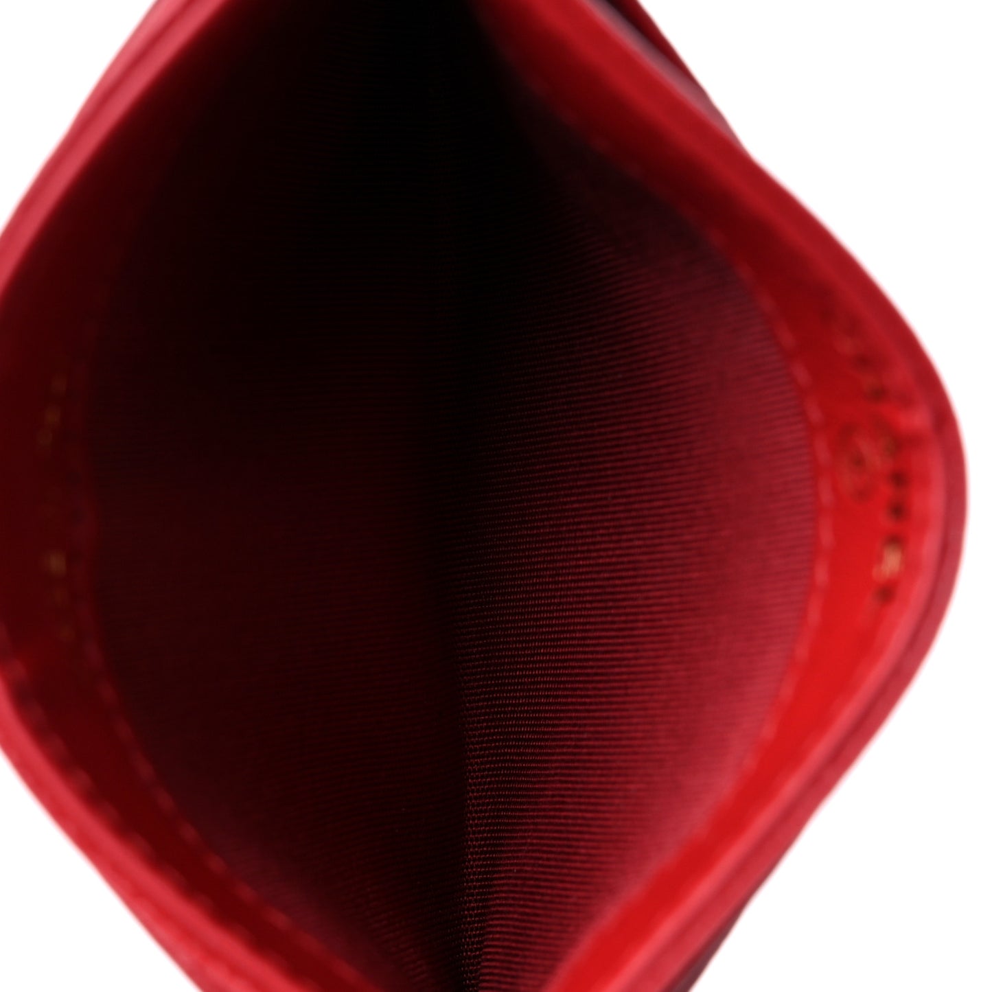 Caviar Camellia Embossed Card Holder Red