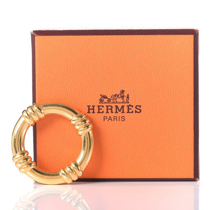 Hermes Permabrass Bouee Scarf Ring Gold 4 of 4