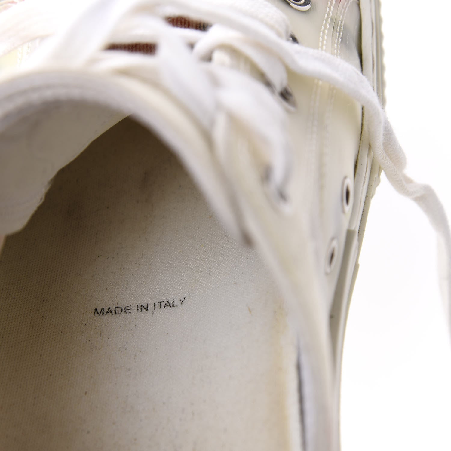 Christian Dior Technical Canvas Flowers B23 Low Top Sneakers 37 White 8 of 12