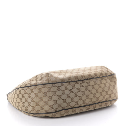 Gucci Monogram Large New Ladies Web Hobo Dark Brown 4 of 11
