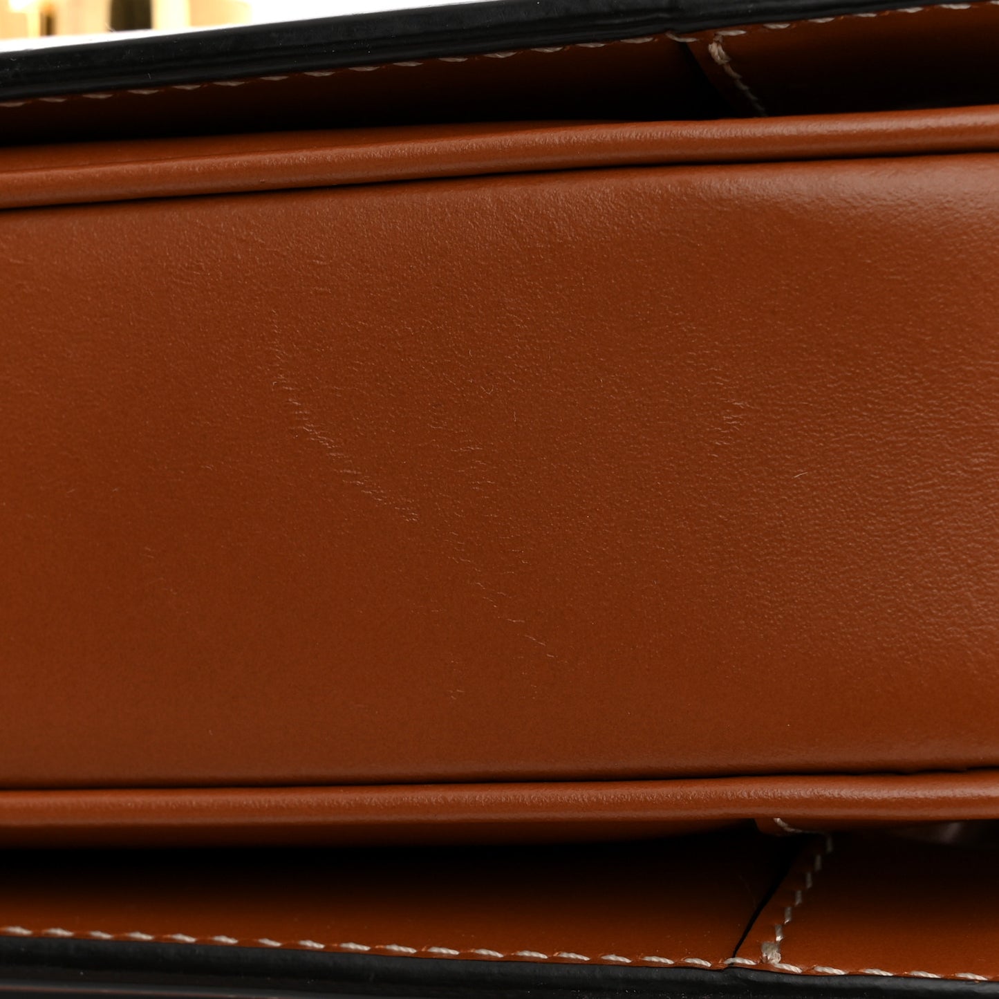 Triomphe Canvas Calfskin Medium Triomphe Bag Tan