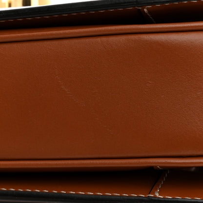 Celine Triomphe Canvas Calfskin Medium Triomphe Bag Tan 12 of 13