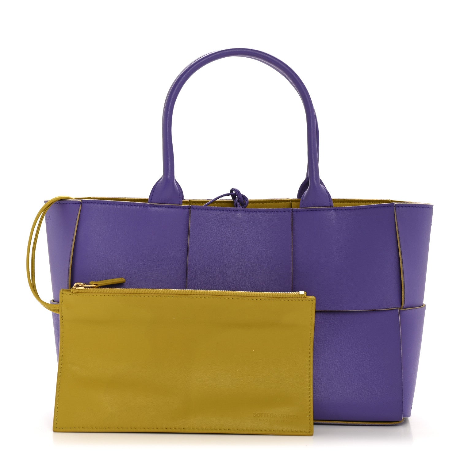 Bottega Veneta Nappa Maxi Intrecciato Small Arco Tote Purple