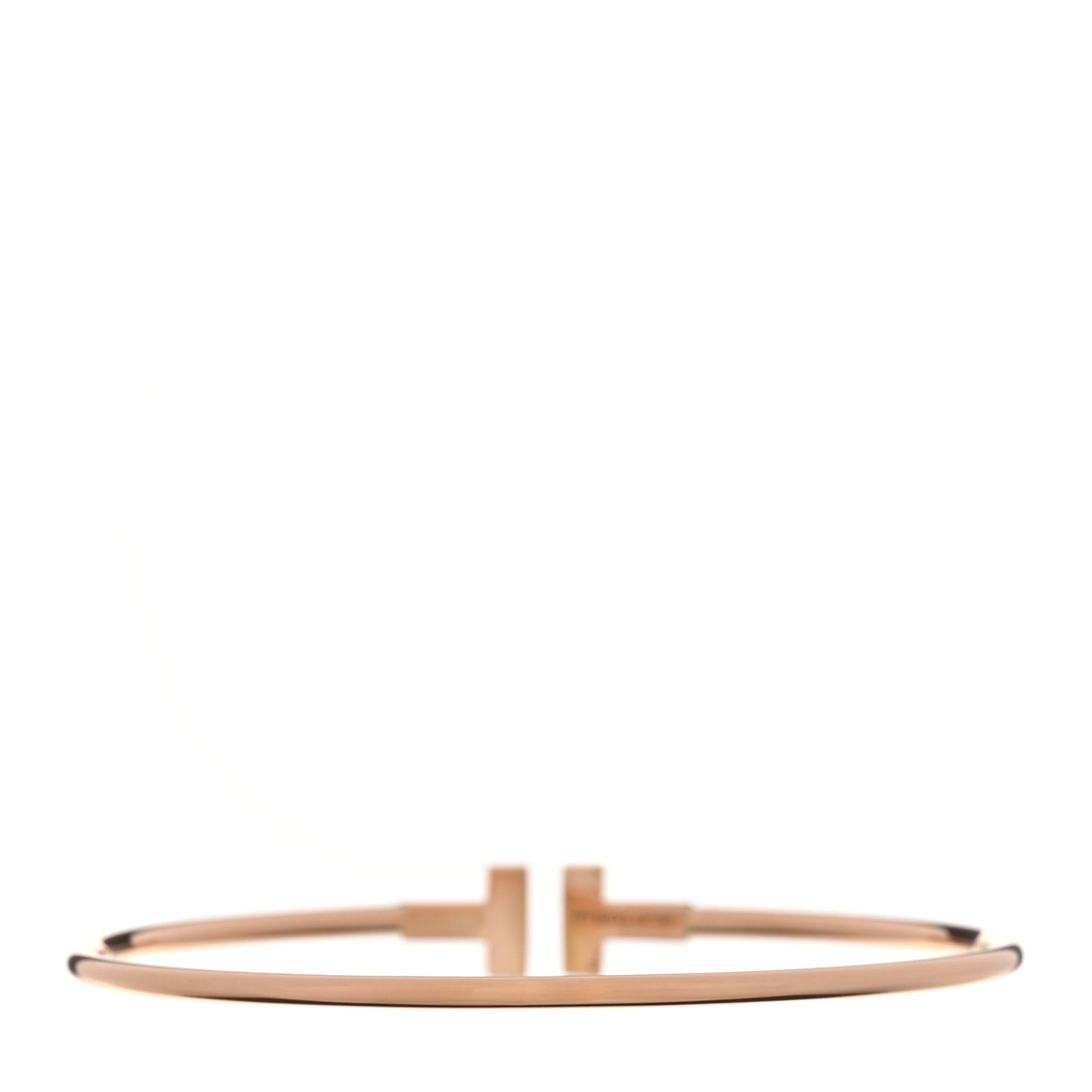 18K Rose Gold T Wire Bracelet