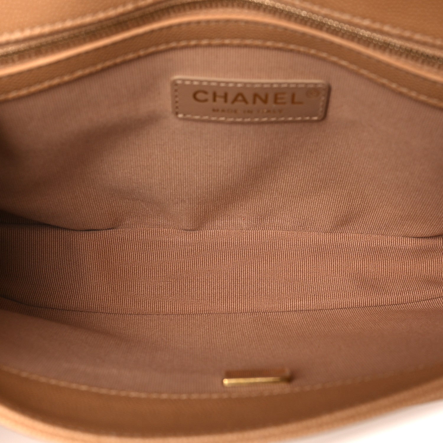 Chanel Caviar Quilted Small Top Handle Flap Beige 5 of 10