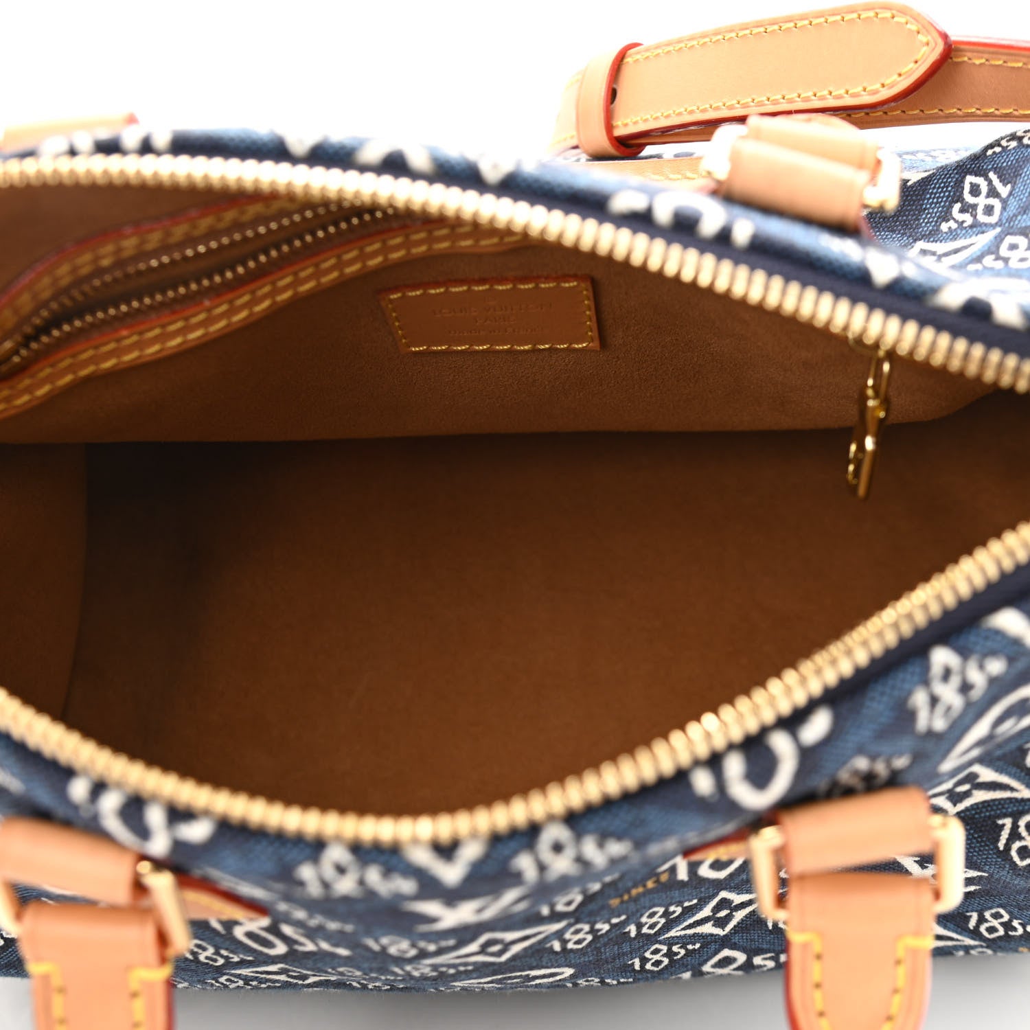 Louis Vuitton Jacquard Since 1854 Speedy Bandouliere 25 Blue 5 of 12