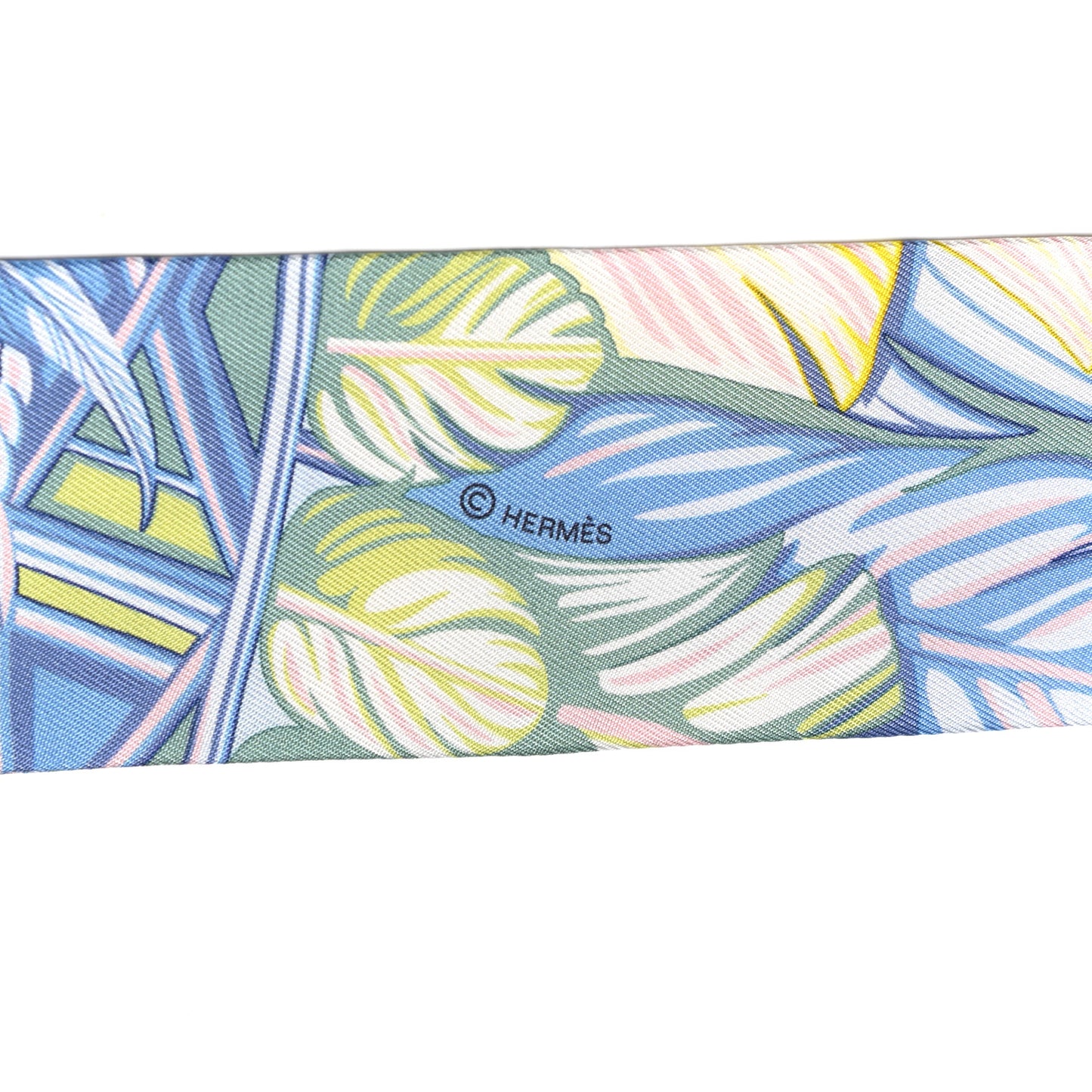 Silk La Danse Pacifique Twilly Bleu Ciel Vert Rose
