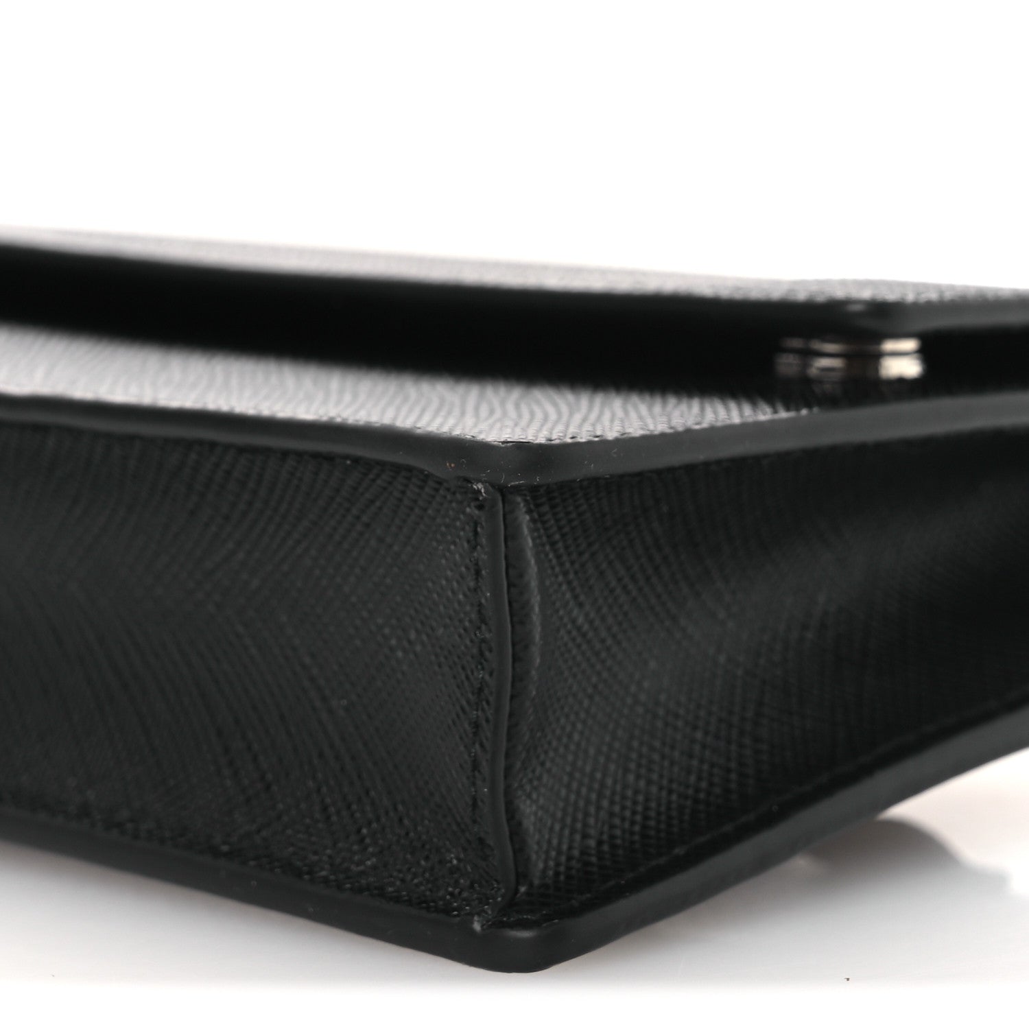 Prada Saffiano Flap Belt Bag 95 38 Black 9 of 9