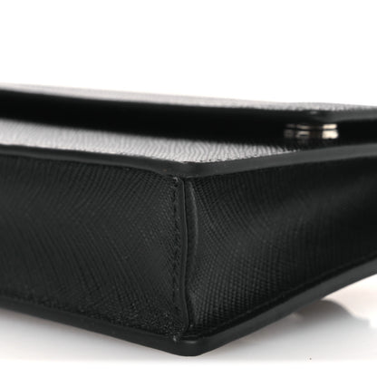 Prada Saffiano Flap Belt Bag 95 38 Black 9 of 9