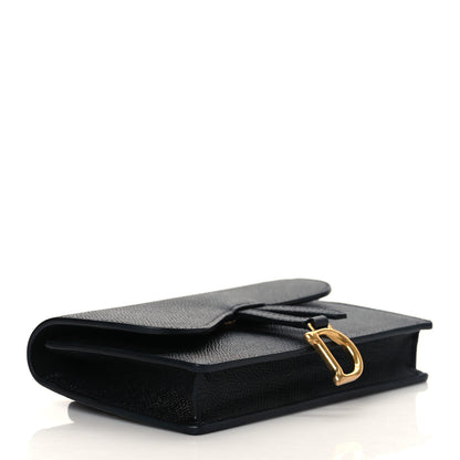 Christian Dior Grained Calfskin Saddle Belt Bag Black 4 of 10