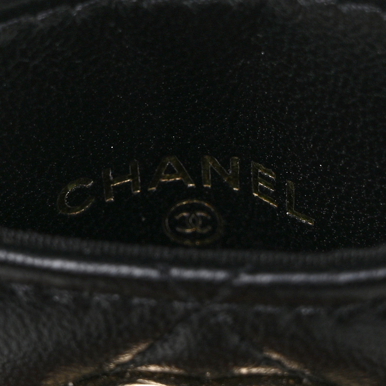 Chanel Shiny Lambskin Ribbon Quilted Card Holder On Chain Black 4 of 8