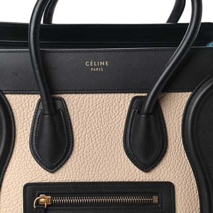 Celine Bullhide Drummed Calfskin Micro Tri-Color Luggage Antarctic 10 of 14