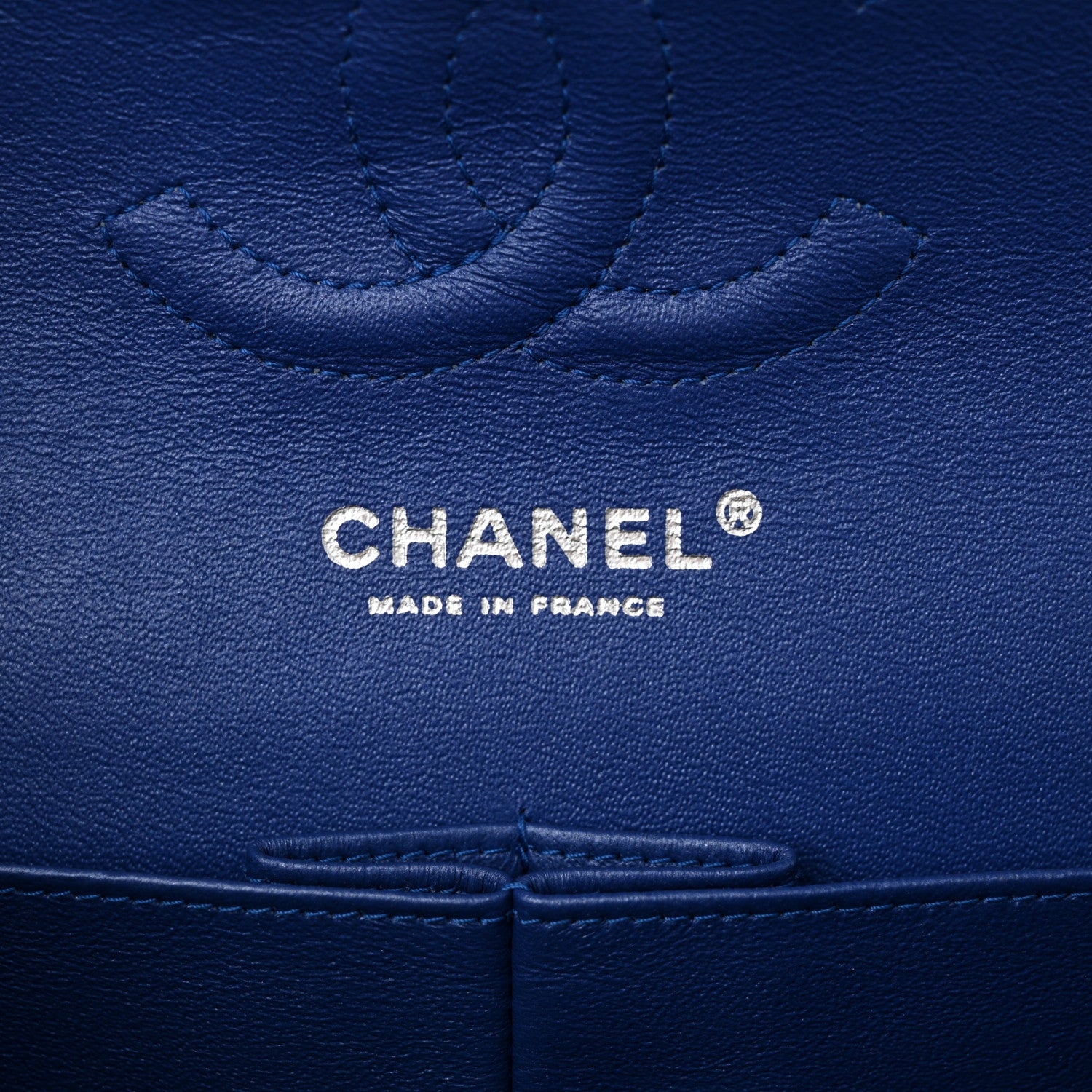 Chanel Patent Quilted Medium Double Flap Blue 6 of 12