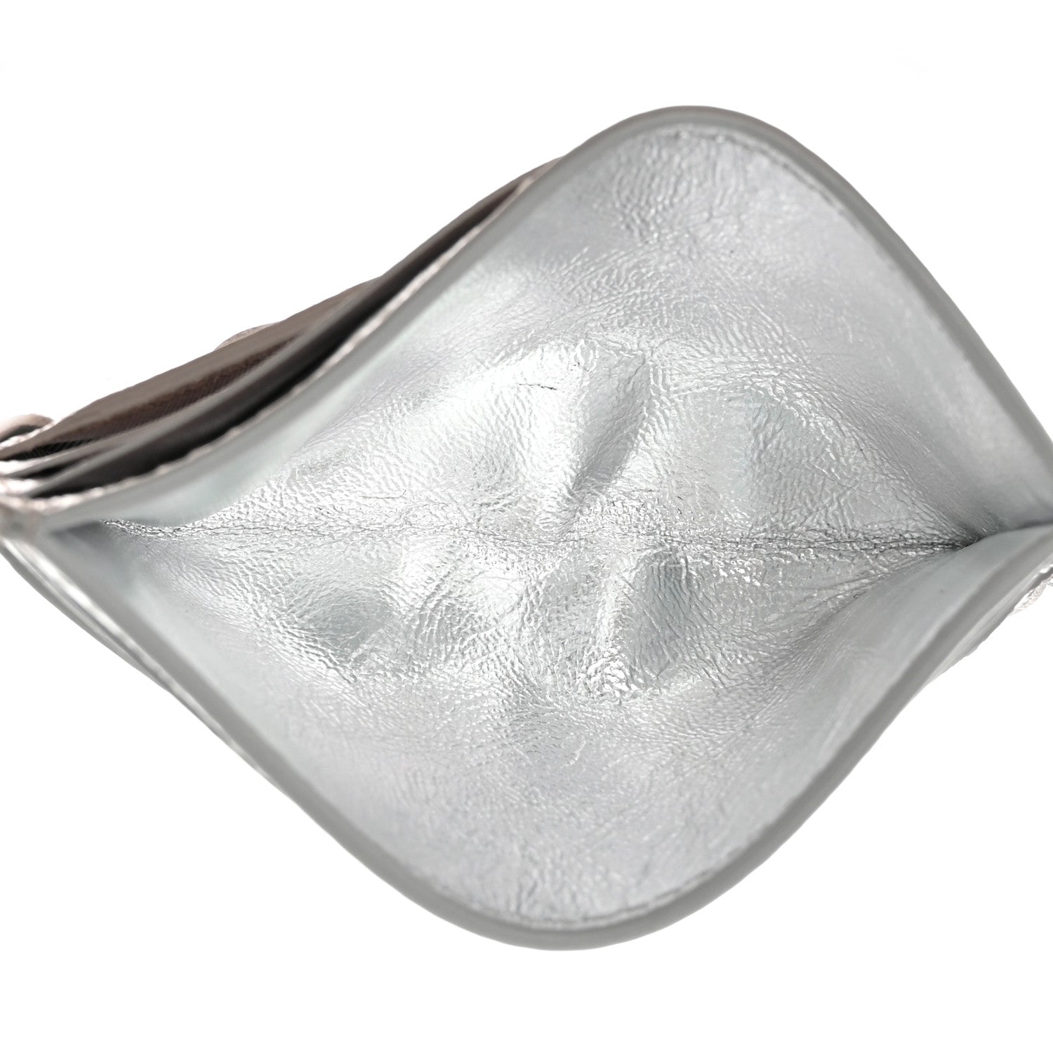 Bottega Veneta Metallic Nappa Intrecciato Card Holder Silver 5 of 7