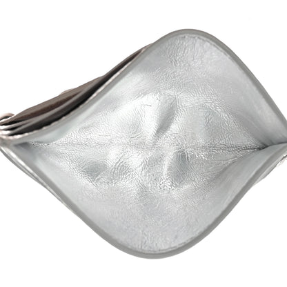 Bottega Veneta Metallic Nappa Intrecciato Card Holder Silver 5 of 7