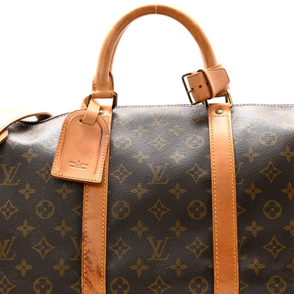 Louis Vuitton Monogram Keepall Bandouliere 55 8 of 11