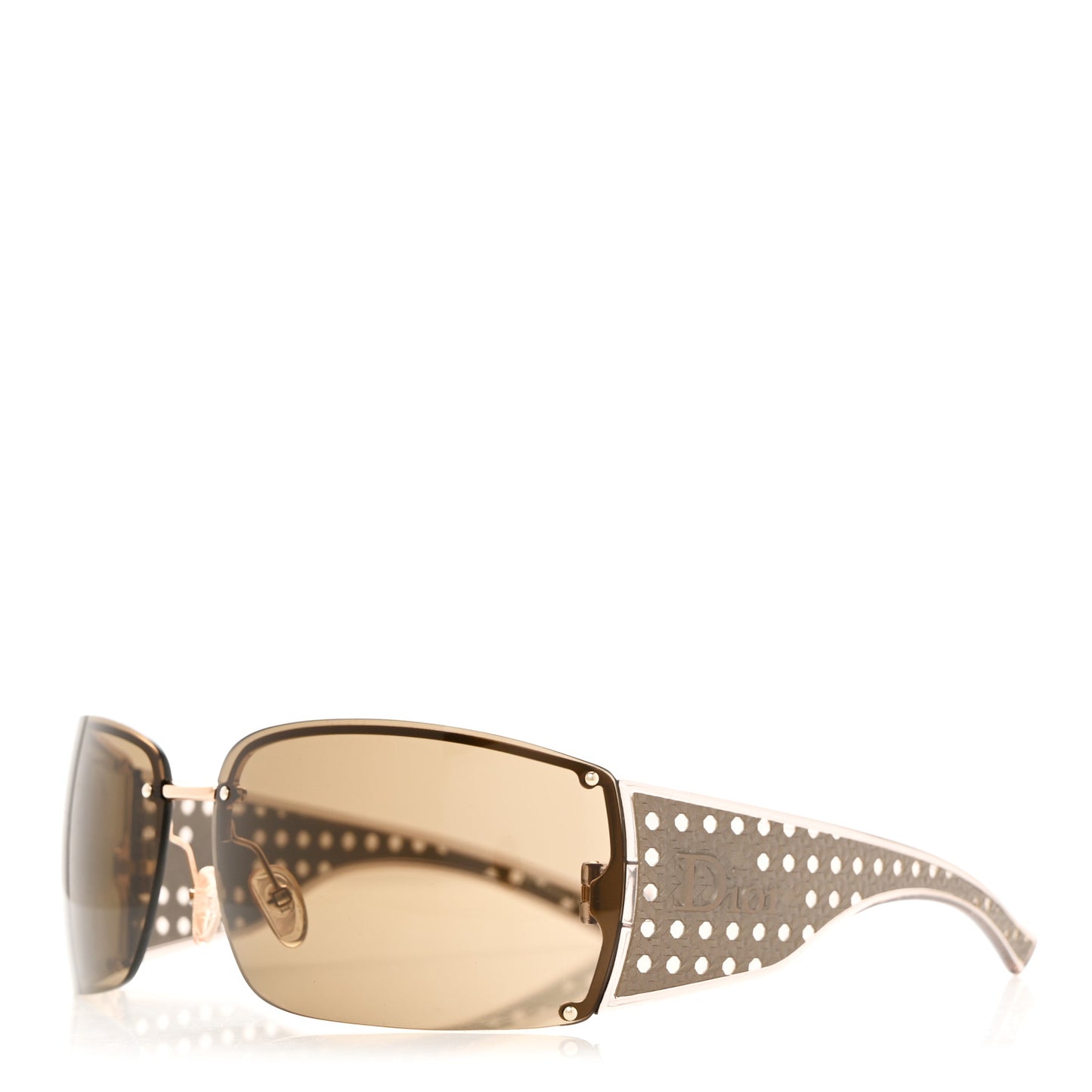 Quadrille Sunglasses Gold Beige