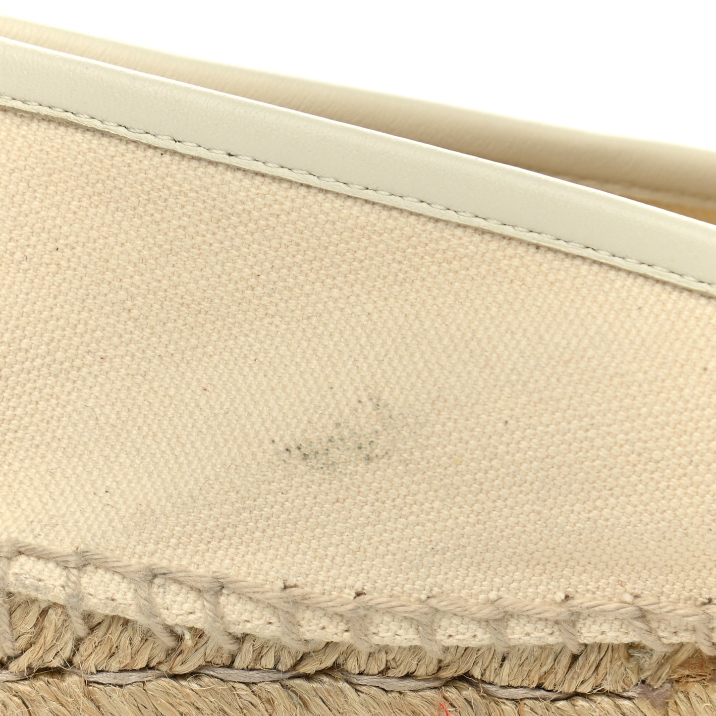 Canvas Logo Espadrilles 35 Greggio White
