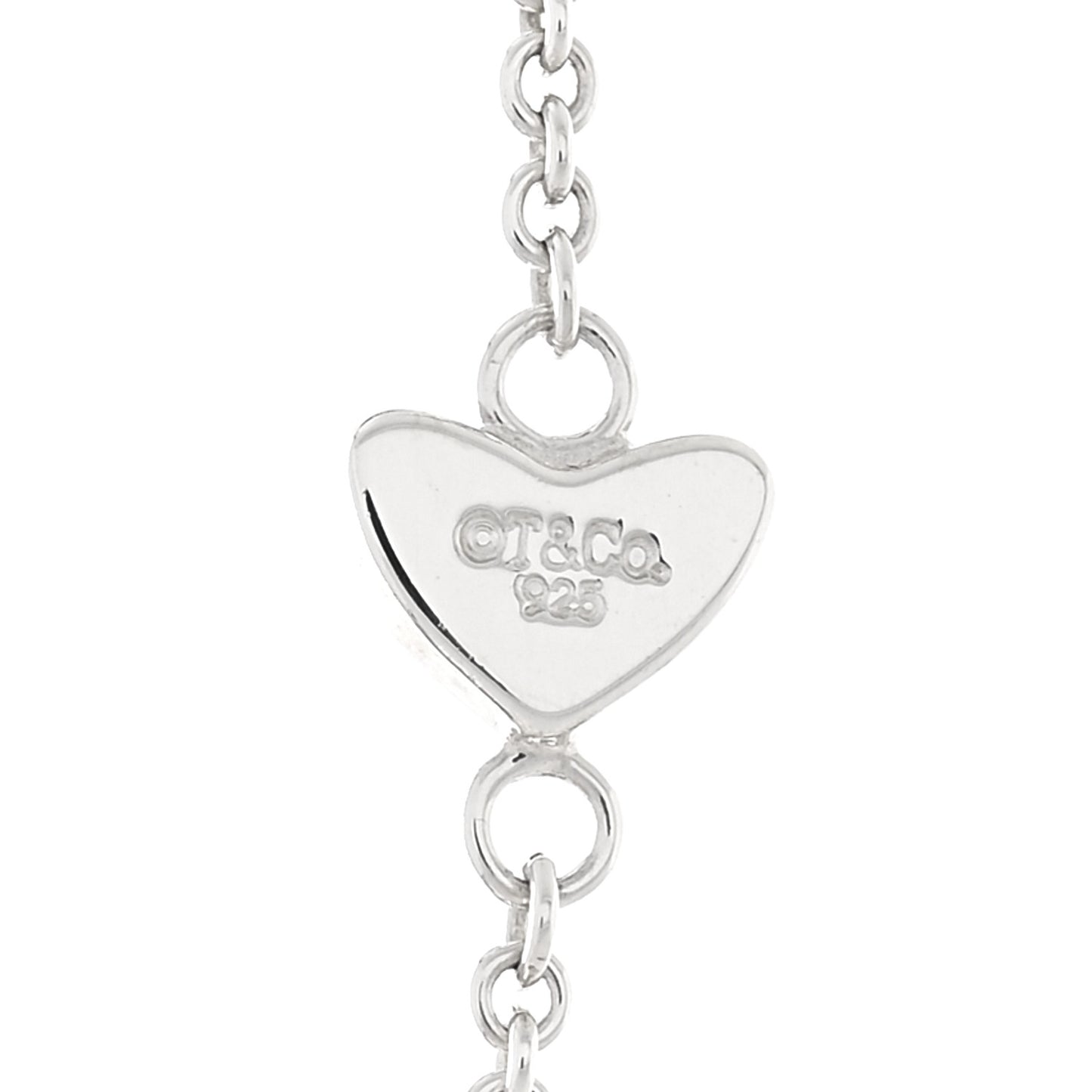 Sterling Silver Heart Lariat Necklace