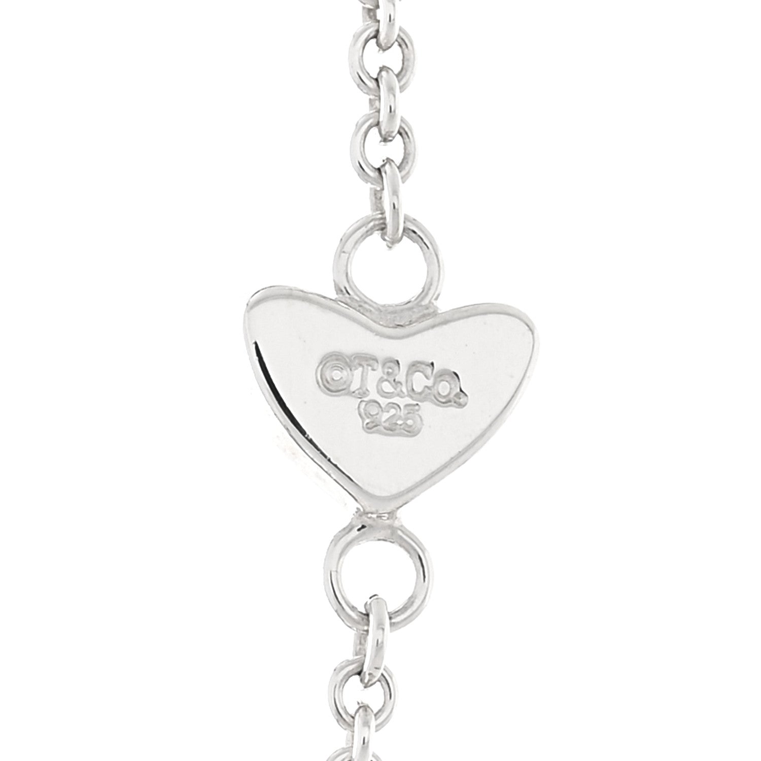Tiffany Sterling Silver Heart Lariat Necklace 5 of 6