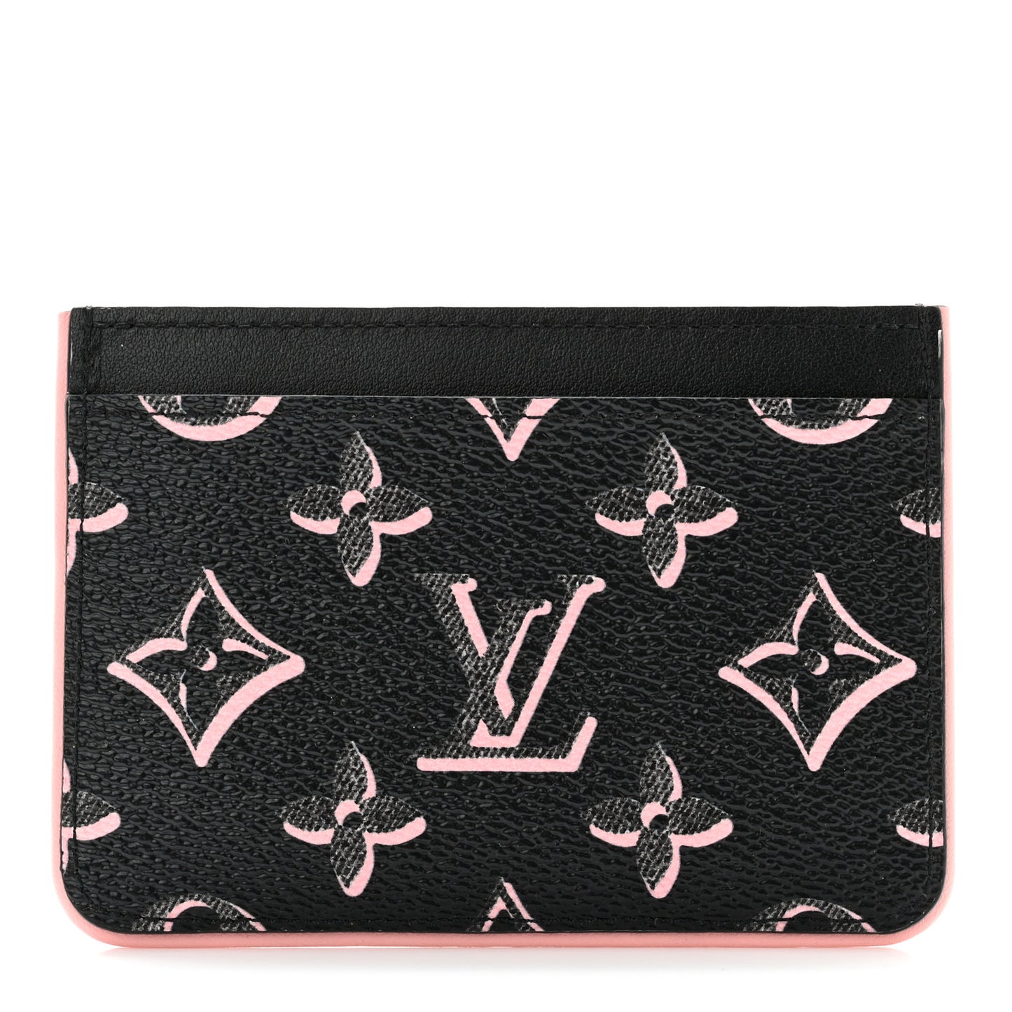 Monogram Fall for You LV Side-Up Card Holder Black